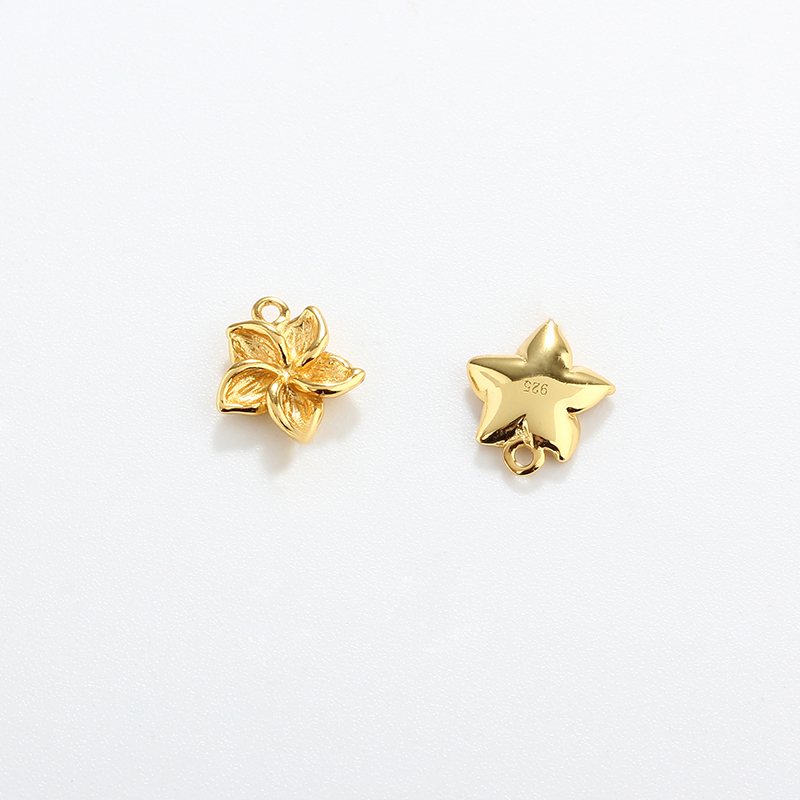 925 Sterling Silver Flower Charms