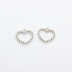 925 Sterling Silver 10*12mm Heart Charm