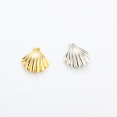 925 Sterling Silver 9mm Ocean Shell Charm