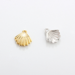 925 Sterling Silver 9mm Ocean Shell Charm