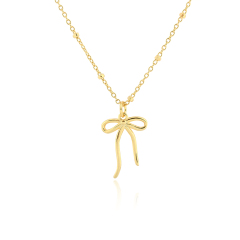 925 Sterling Silver Long Bow Charm