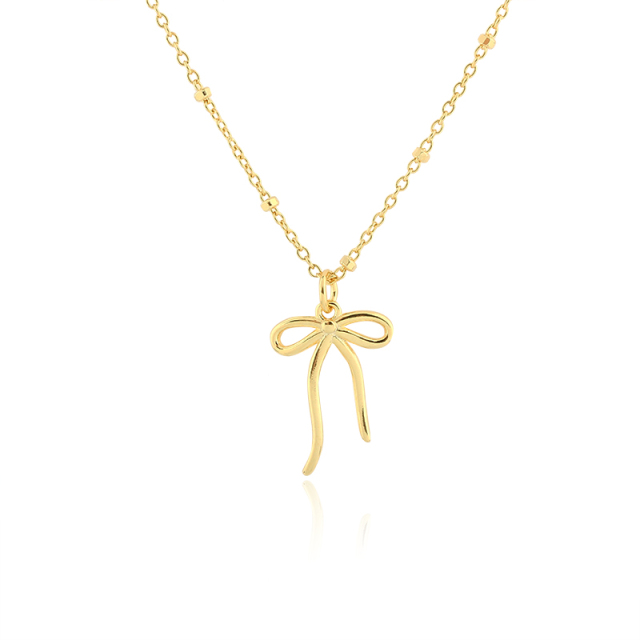 925 Sterling Silver Long Bow Charm