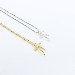 925 Sterling Silver Long Bow Charm