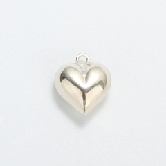 925 Sterling Silver Different Sizes Puff Heart