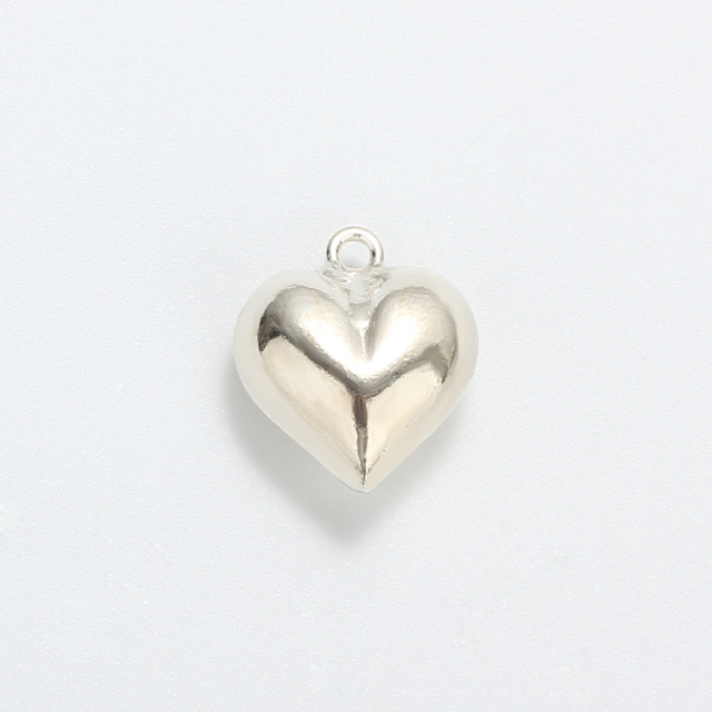 925 Sterling Silver Different Sizes Puff Heart