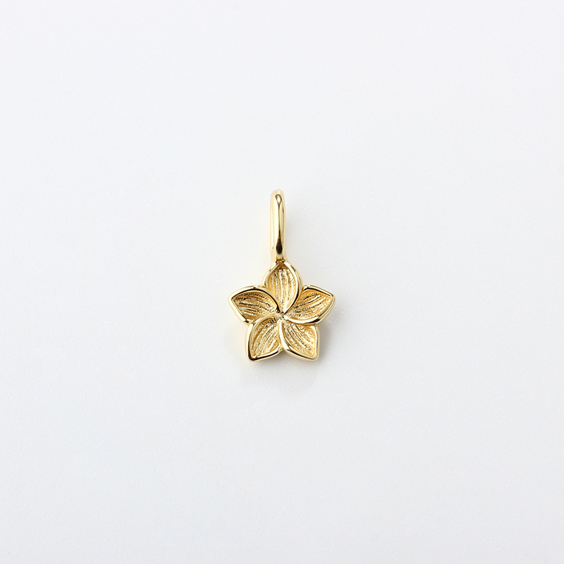 925 Sterling Silver Textured Five-Petal Flower Charms, approx 8*8.3mm