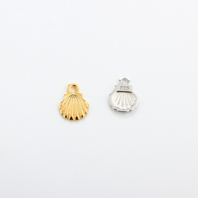 925 Sterling Silver Ocean Shell Charm