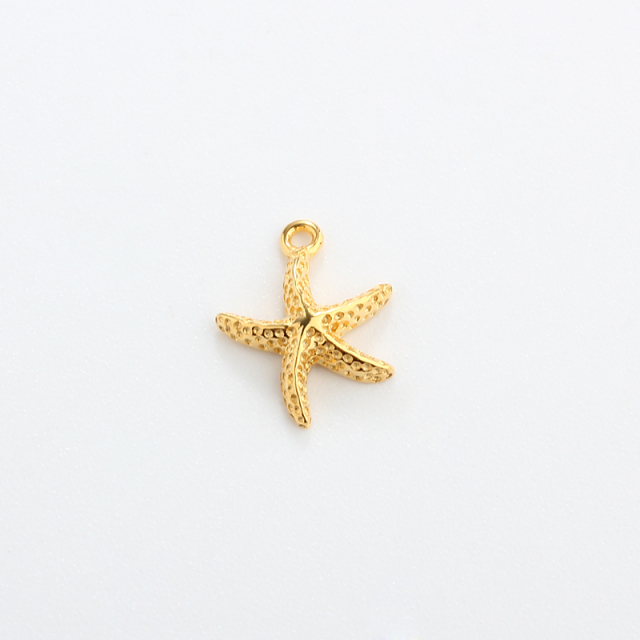 925 Sterling Silver Ocean Starfish Charm 8mm