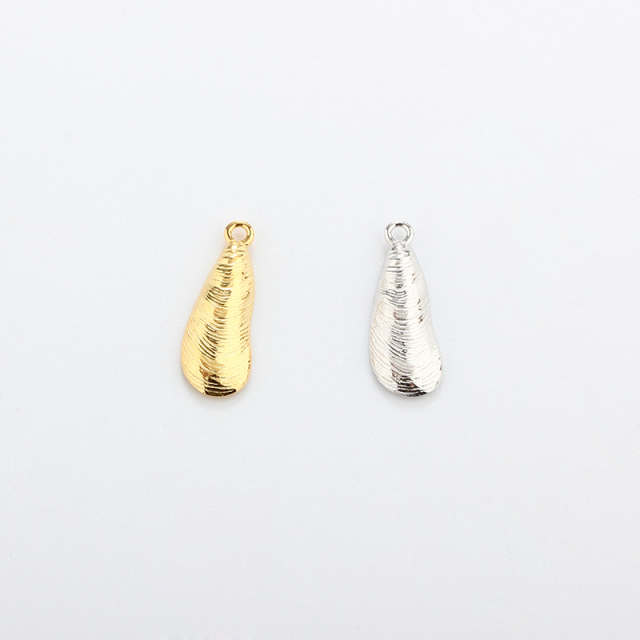 925 Sterling Silver Ocean Long Shell Charms