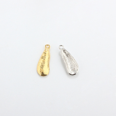 925 Sterling Silver Ocean Long Shell Charms