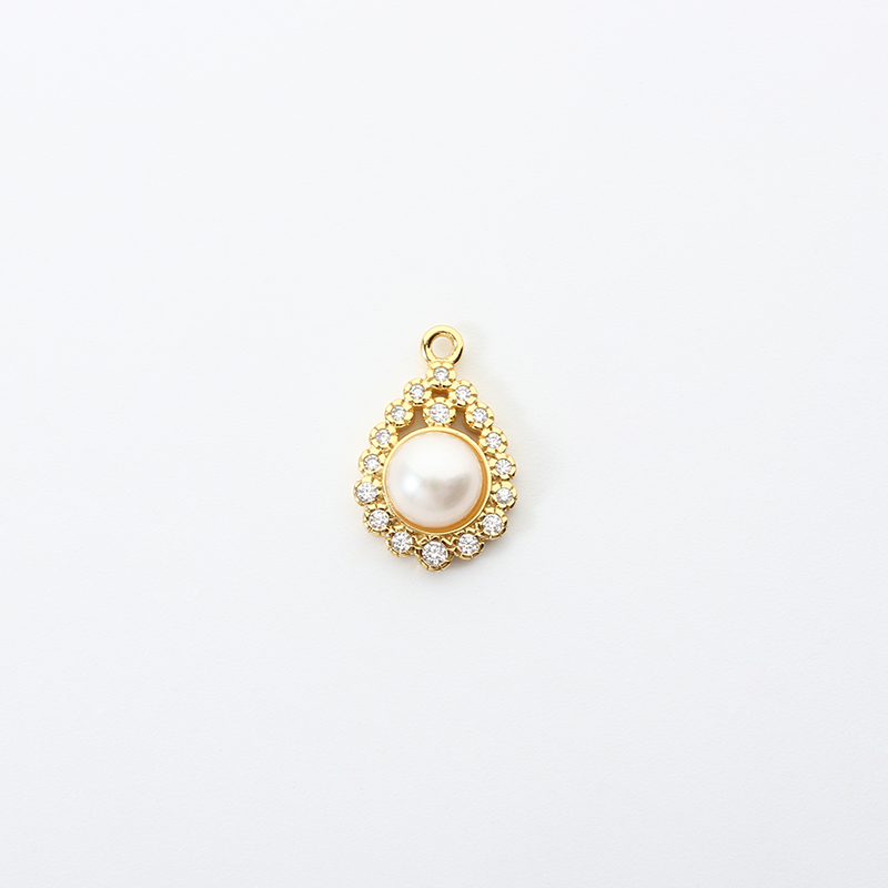 925 Sterling Silver Pearl Charm