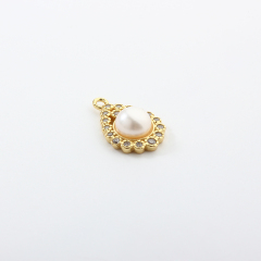 925 Sterling Silver Pearl Charm