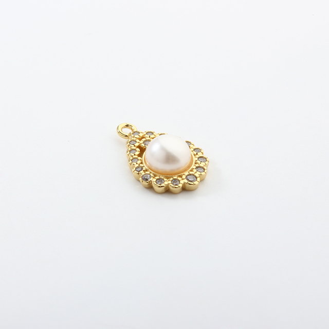 925 Sterling Silver Pearl Charm