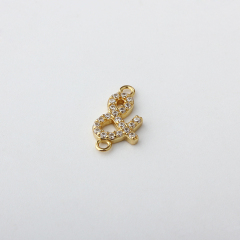 925 Sterling Silver Ampersand Connector