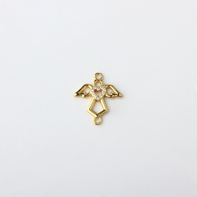 925 Sterling Silver Angel Connector