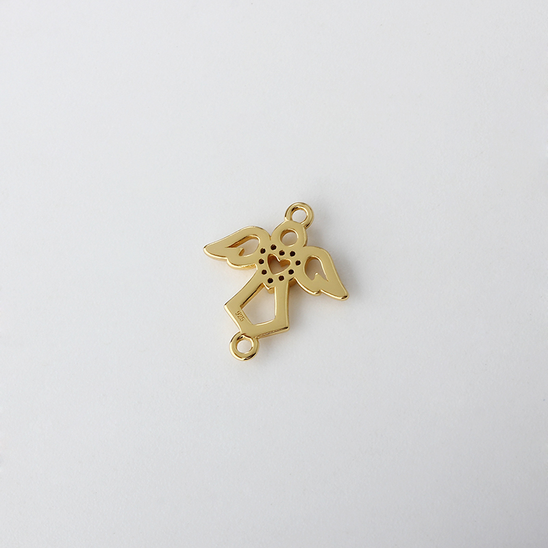 925 Sterling Silver Angel Connector