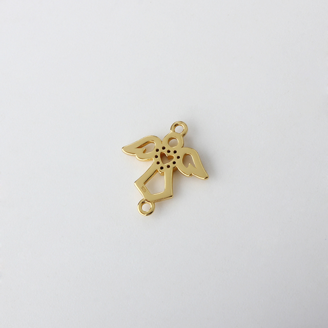 925 Sterling Silver Angel Connector
