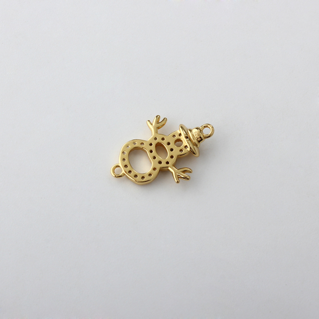 925 Sterling Silver Snowman Connector