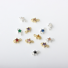 925 Sterling Silver Star Connector