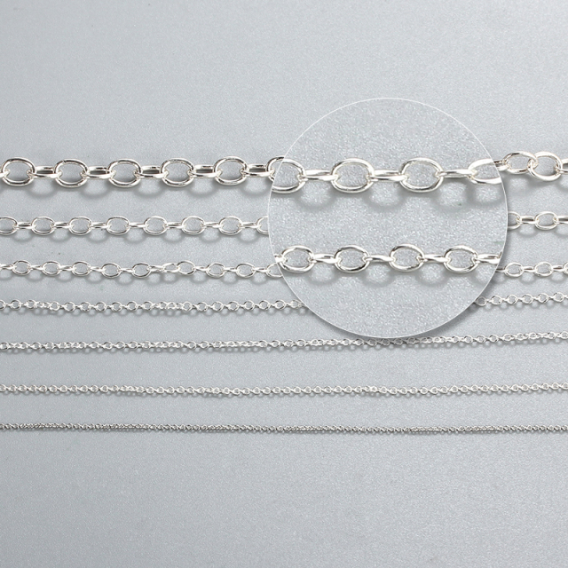 925 Sterling Silver Cable Chains