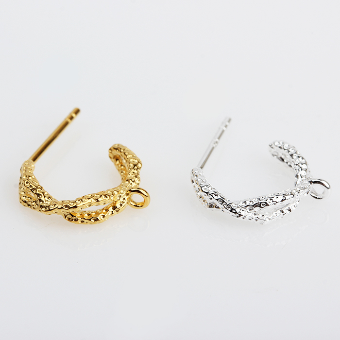 925 Sterling Silver Hummer Surface Earring Hook Findings