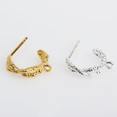 925 Sterling Silver Hummer Surface Earring Hook Findings