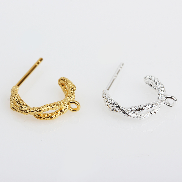 925 Sterling Silver Hummer Surface Earring Hook Findings