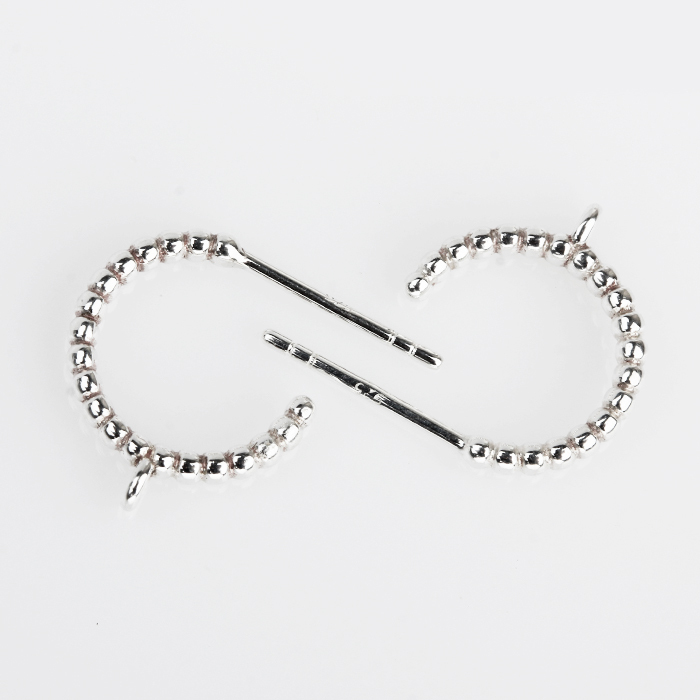 925 Sterling Silver Texture Hoop Earrings with Dangle Loop