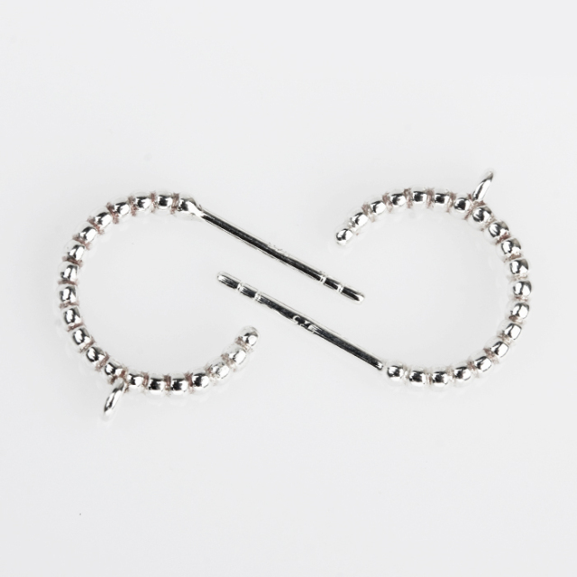 925 Sterling Silver Texture Hoop Earrings with Dangle Loop