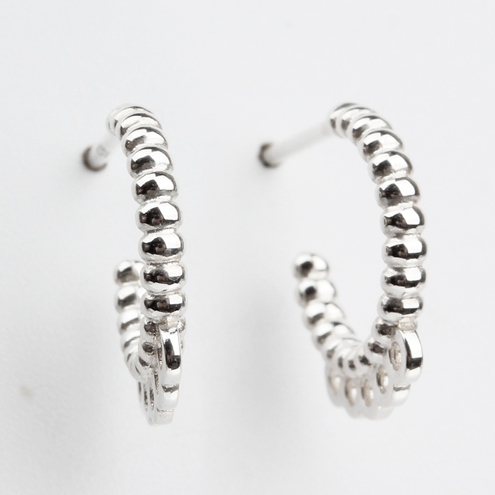 925 Sterling Silver Bead Shape Earring Hook Findings