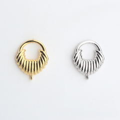 925 Sterling Silver Spiral Stud Earrings Findings