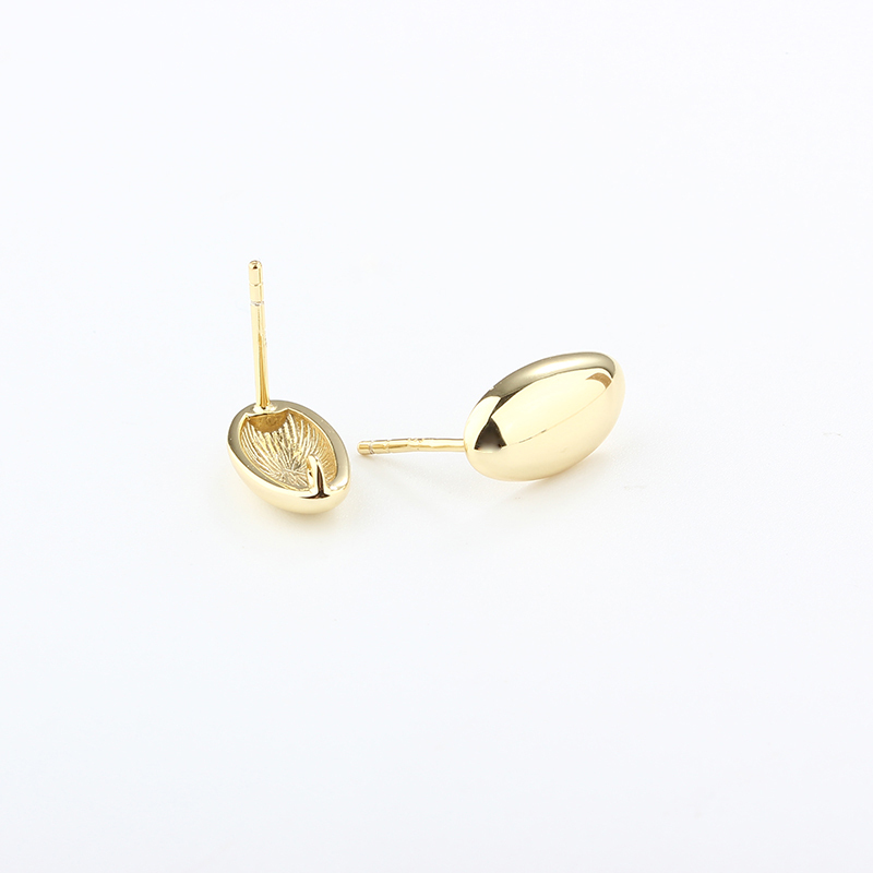 925 Sterling Silver Shiny Teardop Earring Studs Findings