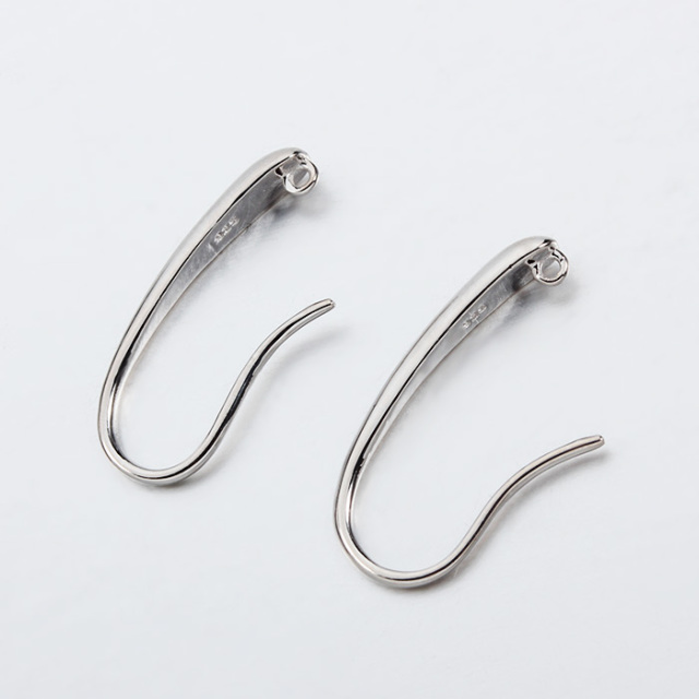 925 Sterling Silver Earrings Hook With Ring