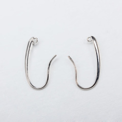 925 Sterling Silver Earrings Hook With Ring