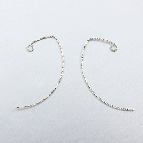 925 Sterling Silver Diamond Cutting Earring Wires