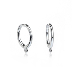 925 Sterling Silver Simple Earring Findings For Jewelry Making