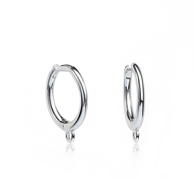 925 Sterling Silver Simple Earring Findings For Jewelry Making