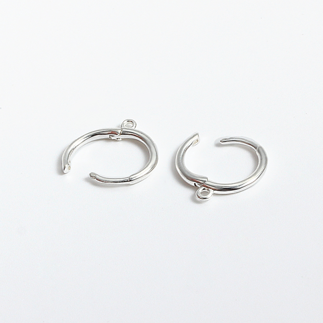 925 Sterling Silver Simple Earring Findings For Jewelry Making