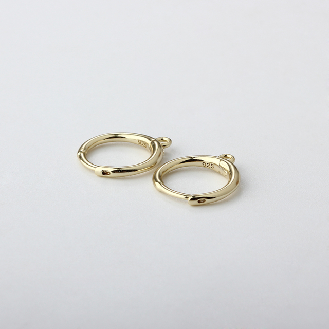 925 Sterling Silver Hoop Earrings Findings
