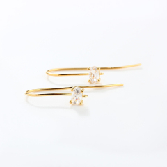 925 Sterling Silver CZ Earring Hooks