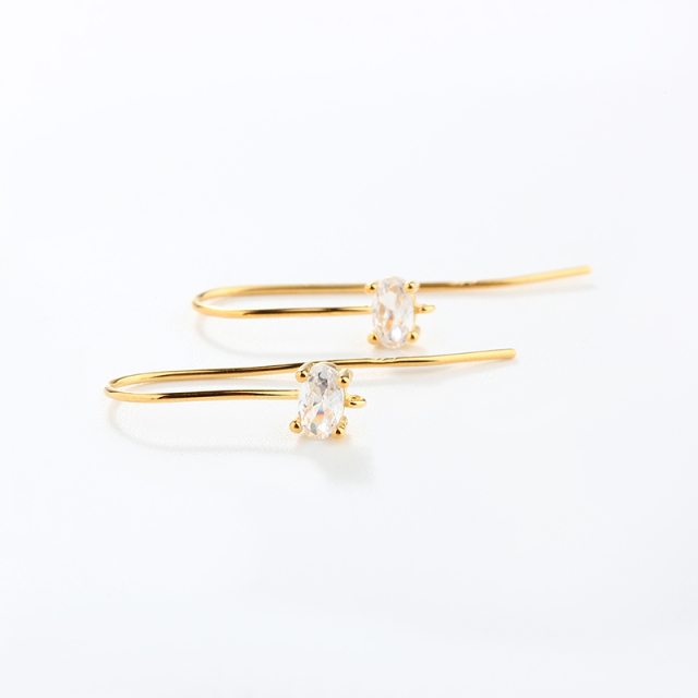 925 Sterling Silver CZ Earring Hooks