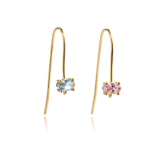 925 Sterling Silver CZ Earring Hooks