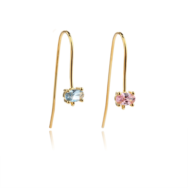 925 Sterling Silver CZ Earring Hooks