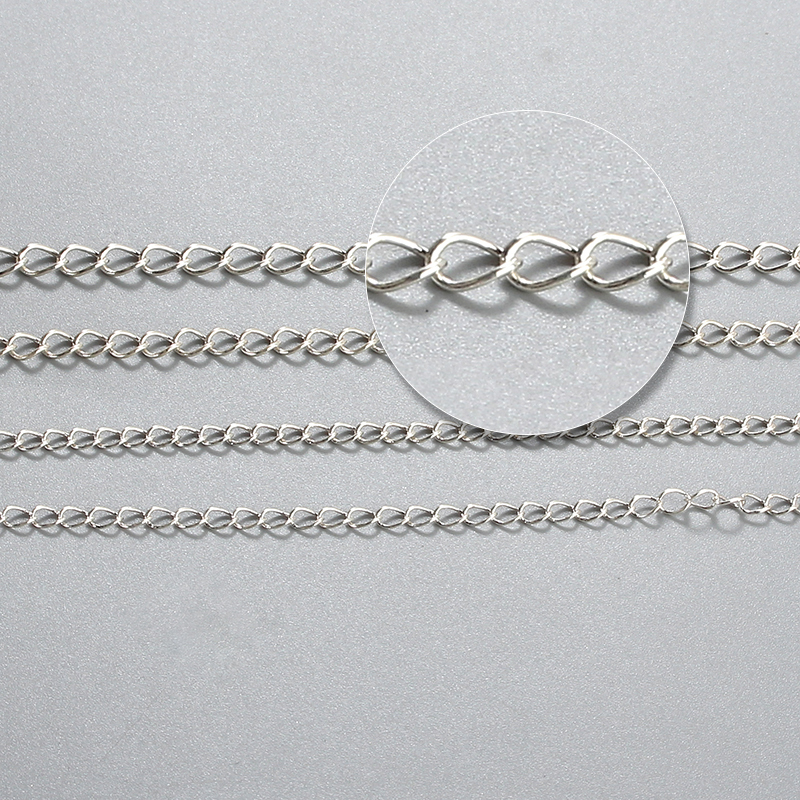 925 Sterling Silver Loose Curb Chain