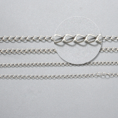 925 Sterling Silver Loose Curb Chain