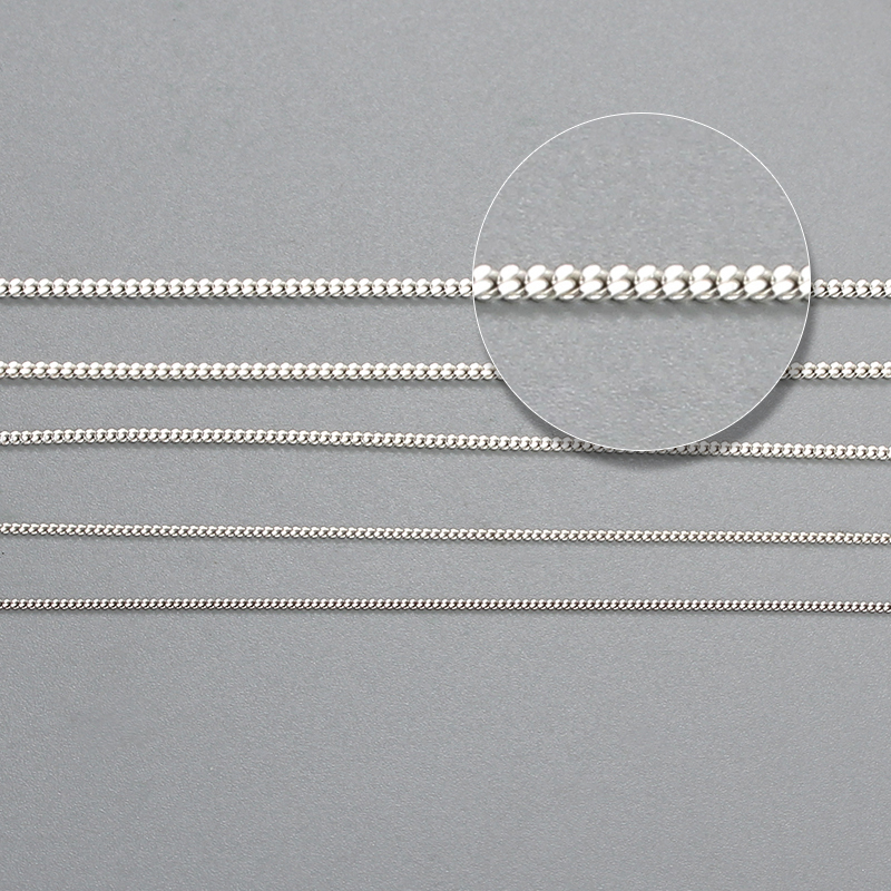 925 Sterling Silver Curb Chain