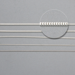 925 Sterling Silver Curb Chain