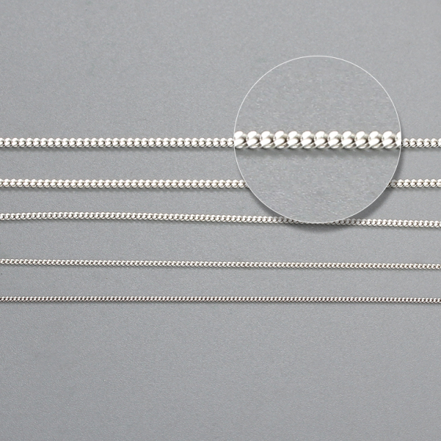 925 Sterling Silver Curb Chain