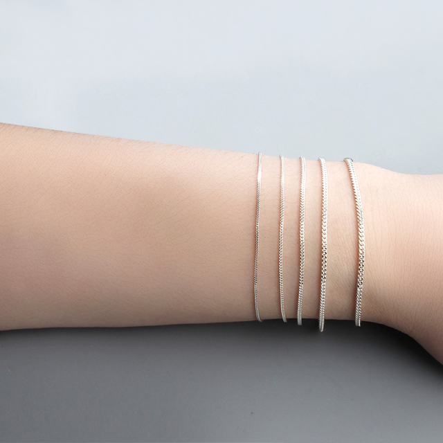 925 Sterling Silver Curb Chain
