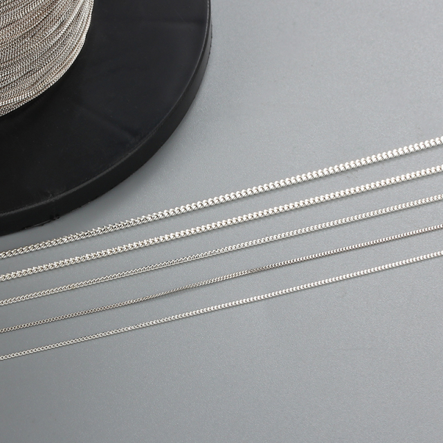 925 Sterling Silver Curb Chain